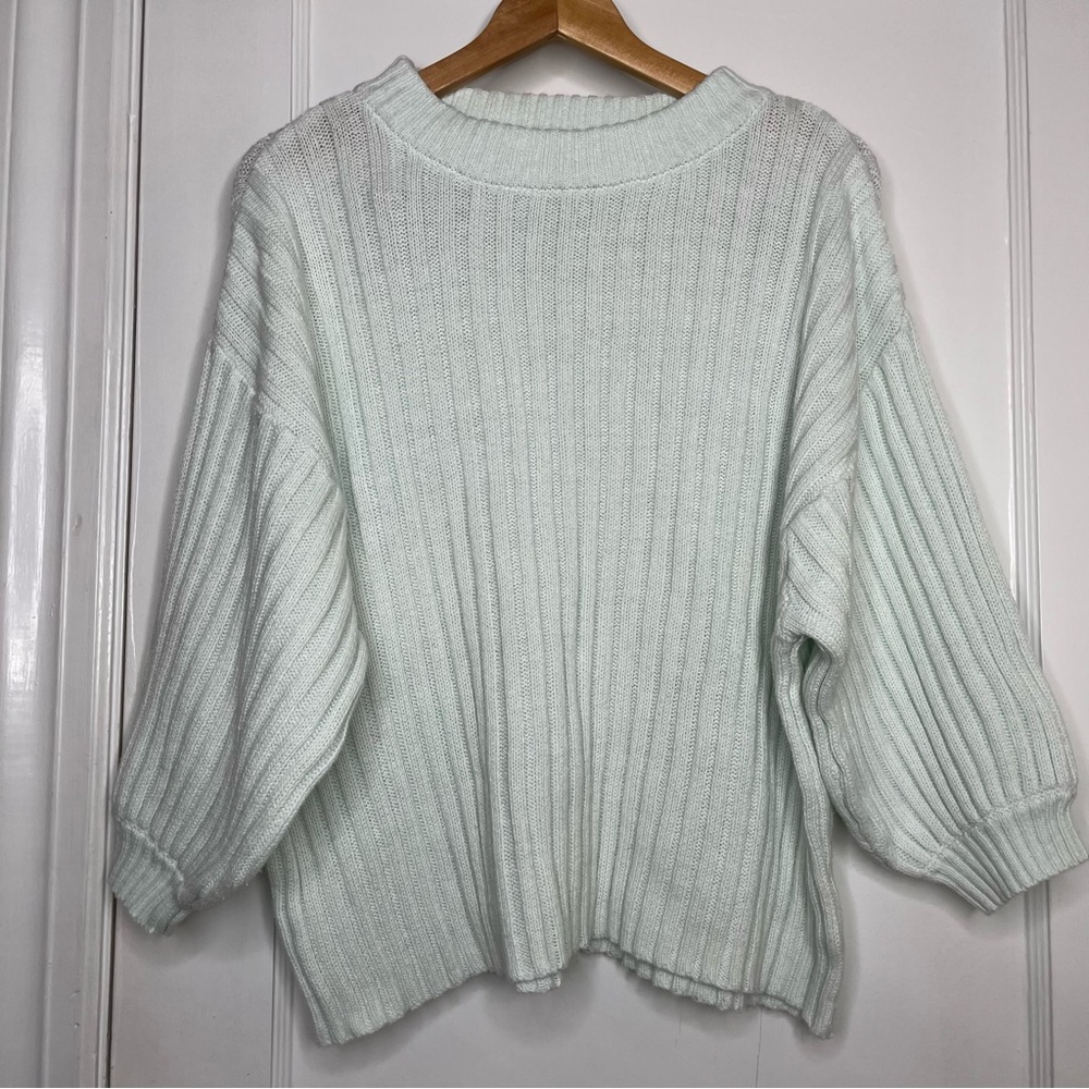 Ten Sixty Sherman Ripped Mint Color Sweater Size Medium